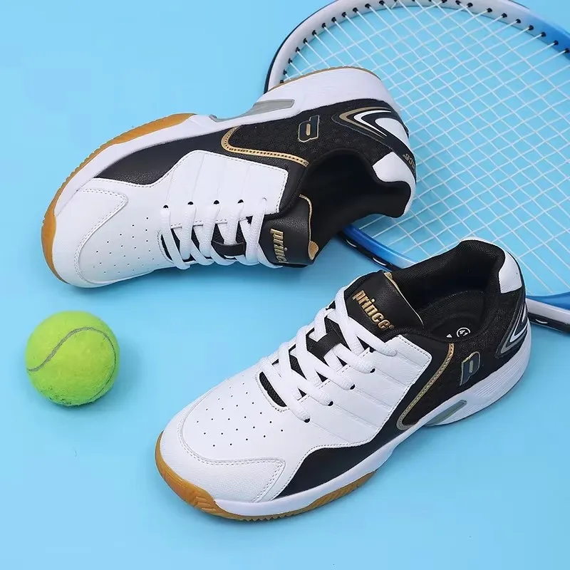 Professional Men Women Leather - Badminton Shoes Men ulasan dan harga