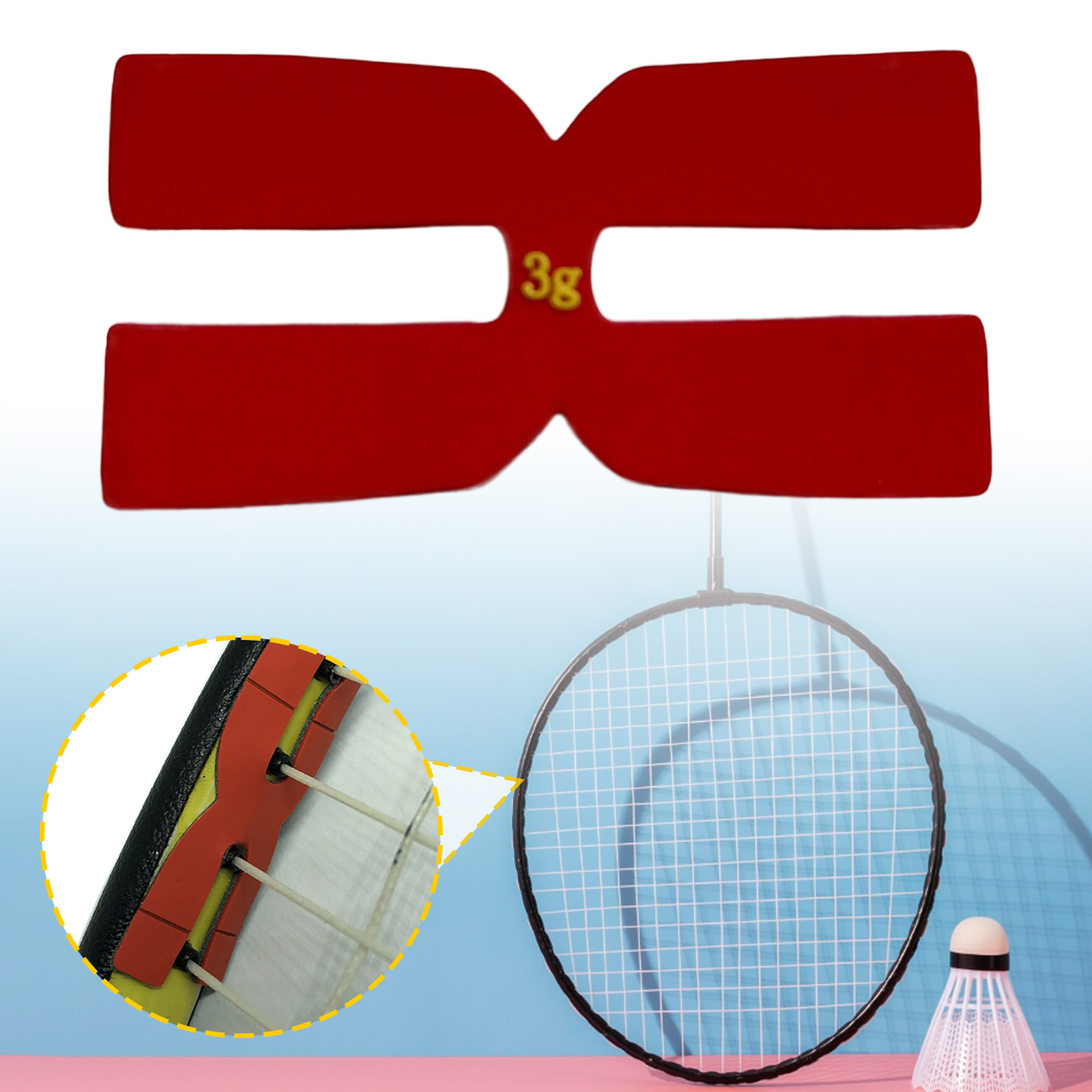 1/6Pcs Tennis Racket Weight an - Badminton Racket ulasan dan harga