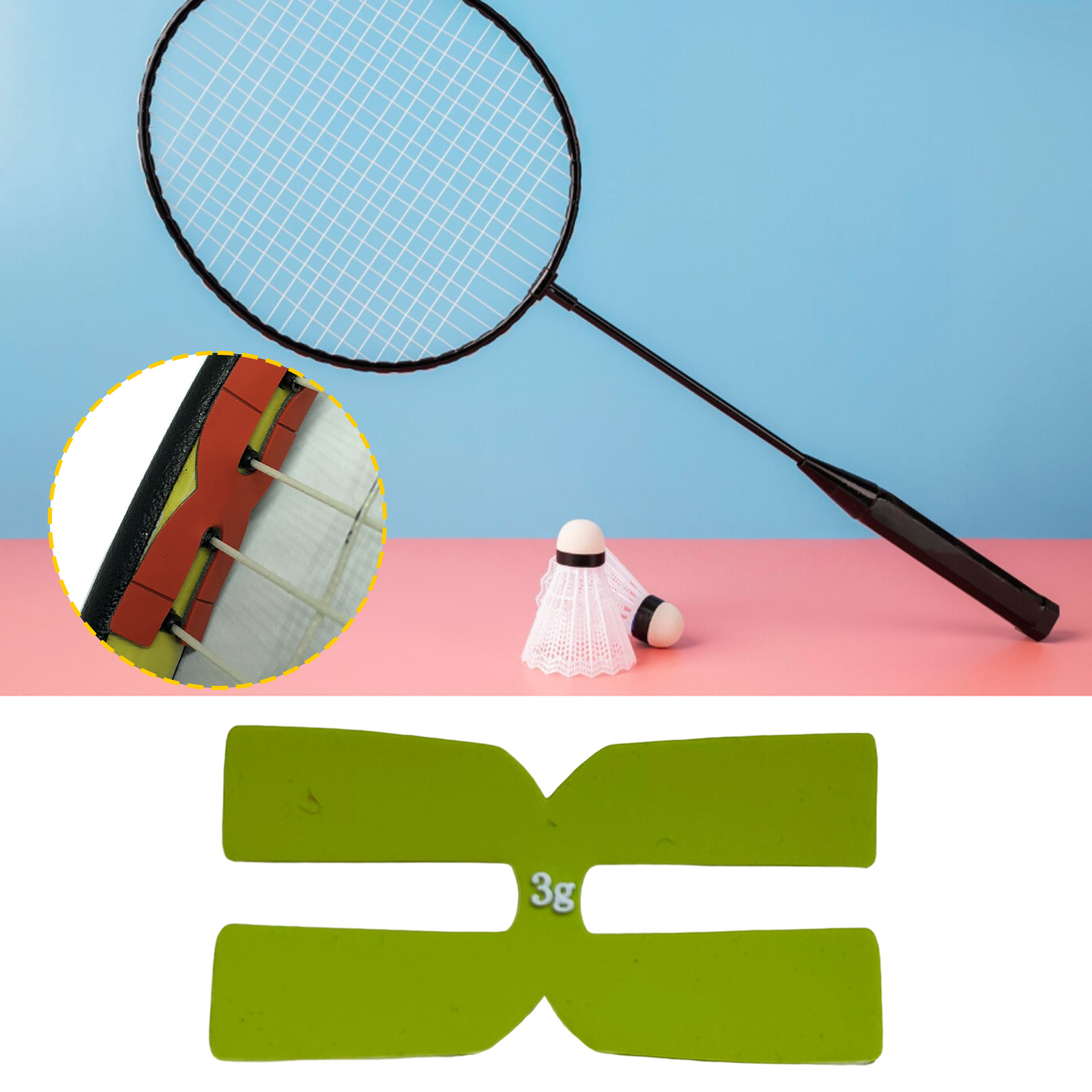 1/6Pcs Tennis Racket Weight an - Badminton Racket ulasan dan harga