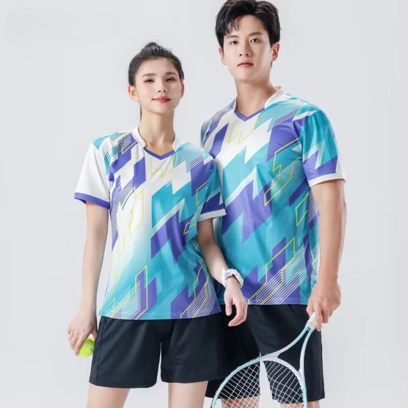 New Men's T-shirts Women Quick - Badminton Jersey ulasan dan harga